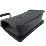 Chanel Boy Old Medium Caviar Leather Bag