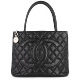 Chanel Medallion Caviar Tote Bag