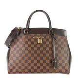 Louis Vuitton Rivoli MM Damier Ebene Canvas Tote Bag