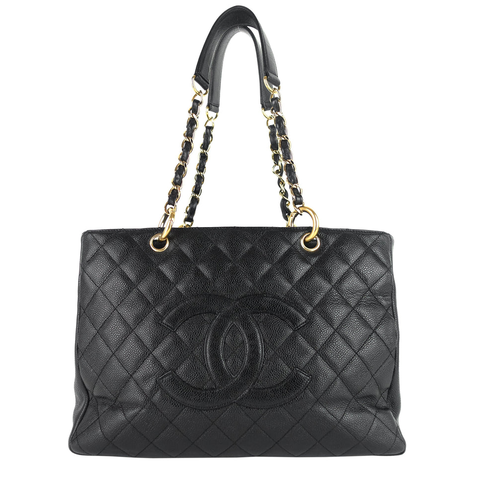 Chanel Grand Shopping Tote GST Caviar Leather Bag