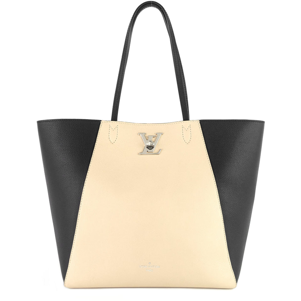 Louis Vuitton LockMe Cabas Calfskin Leather Tote Bag