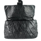 Chanel Twisted Flap Maxi Glazed Calfskin Leather Bag