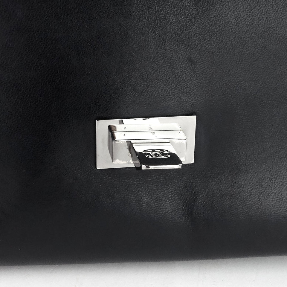 Chanel Lambskin Leather Fliplock Shoulder Bag