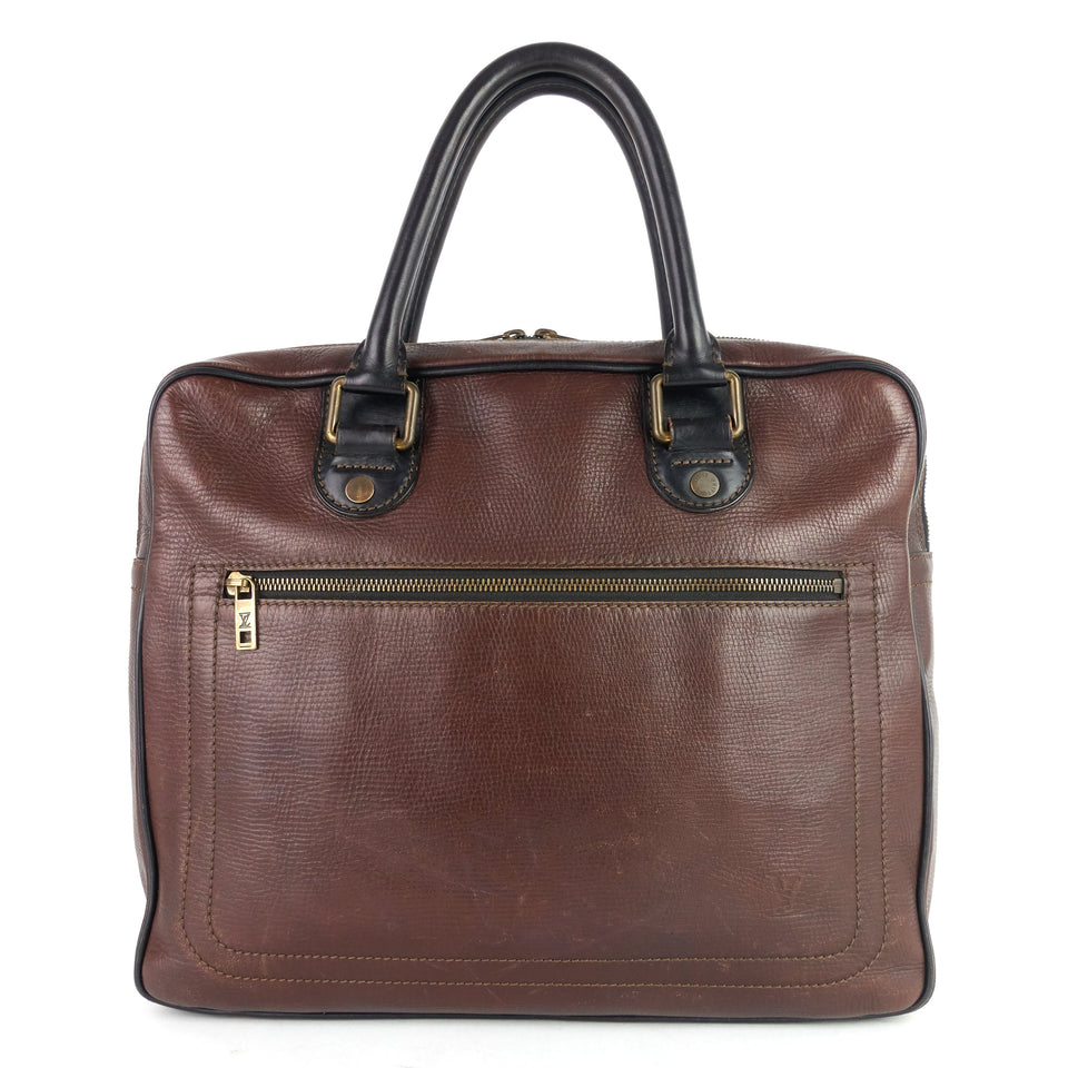 Louis Vuitton Utah Huron Leather Work Bag
