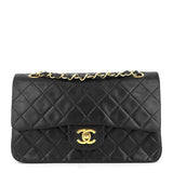 Chanel Double Flap Quilted Lambskin Leather Bag