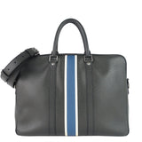 Louis Vuitton Porte-Document Voyage Ardoise Leather Briefcase Bag