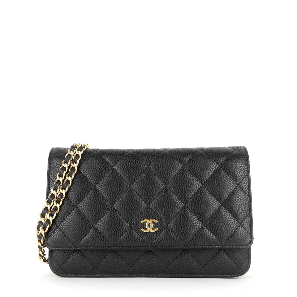 Chanel Wallet on Chain Caviar Leather Bag