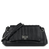 Chanel Lambskin Leather Fliplock Shoulder Bag