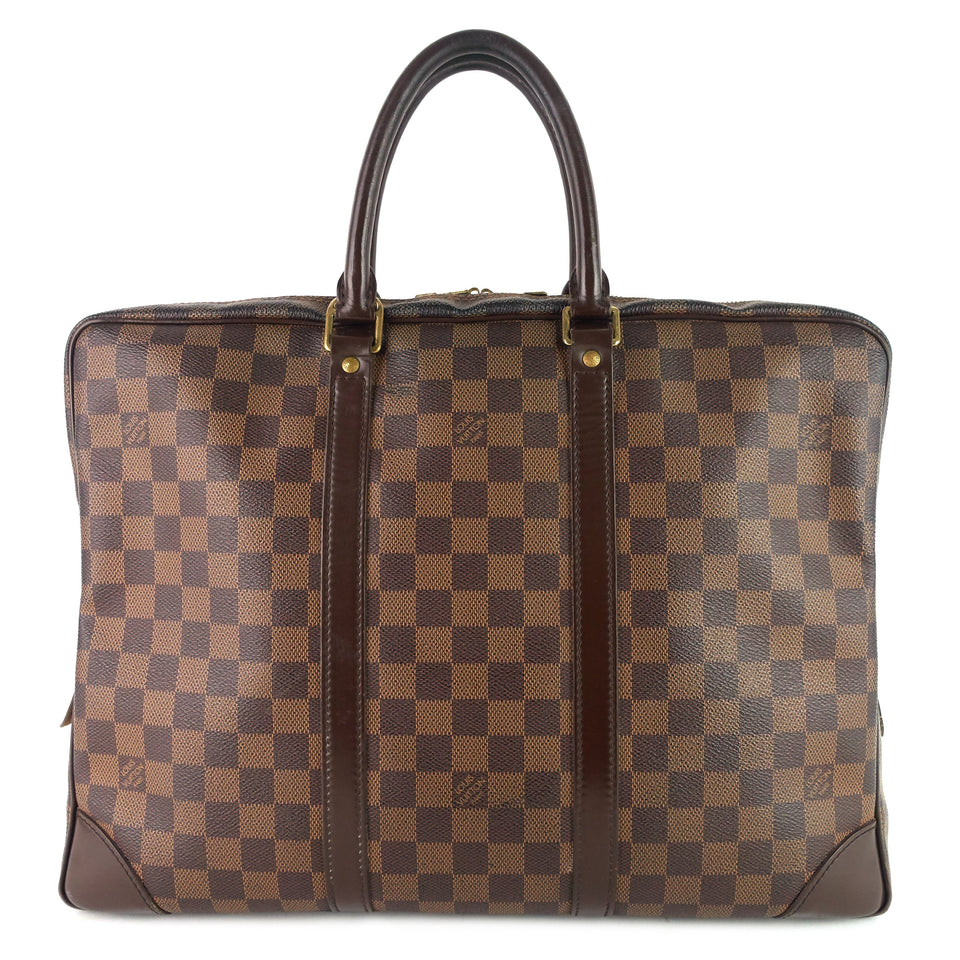 Louis Vuitton Porte-Documents Voyage GM Damier Ebene Canvas Briefcase Bag