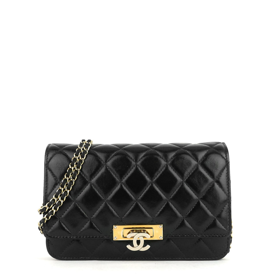 Chanel Golden Class Double CC Lambskin Wallet on Chain Bag