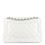 Chanel Double Flap Quilted Caviar Leather Bag