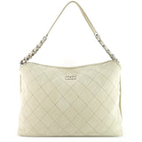 Chanel French Riviera Quilted Suede Hobo Bag