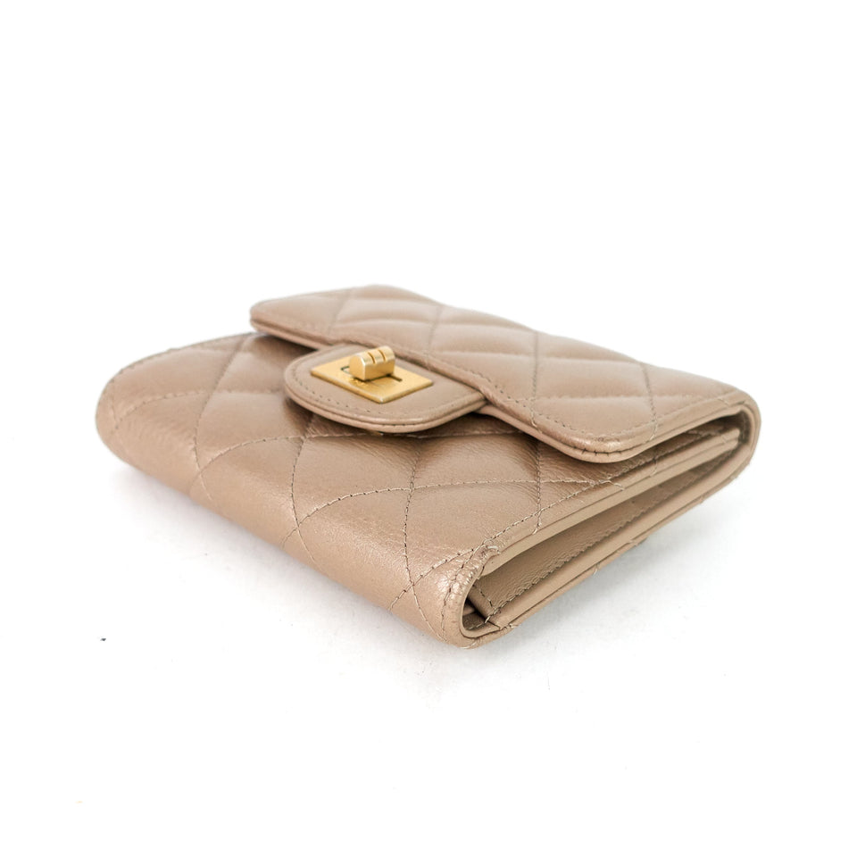 Chanel Reissue Compact Metallic Calfskin Wallet