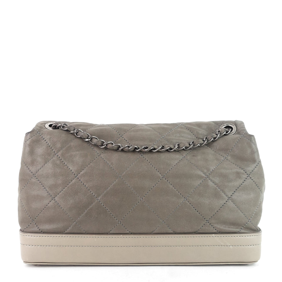 Chanel Leather XL Classic Flap Shoulder Bag