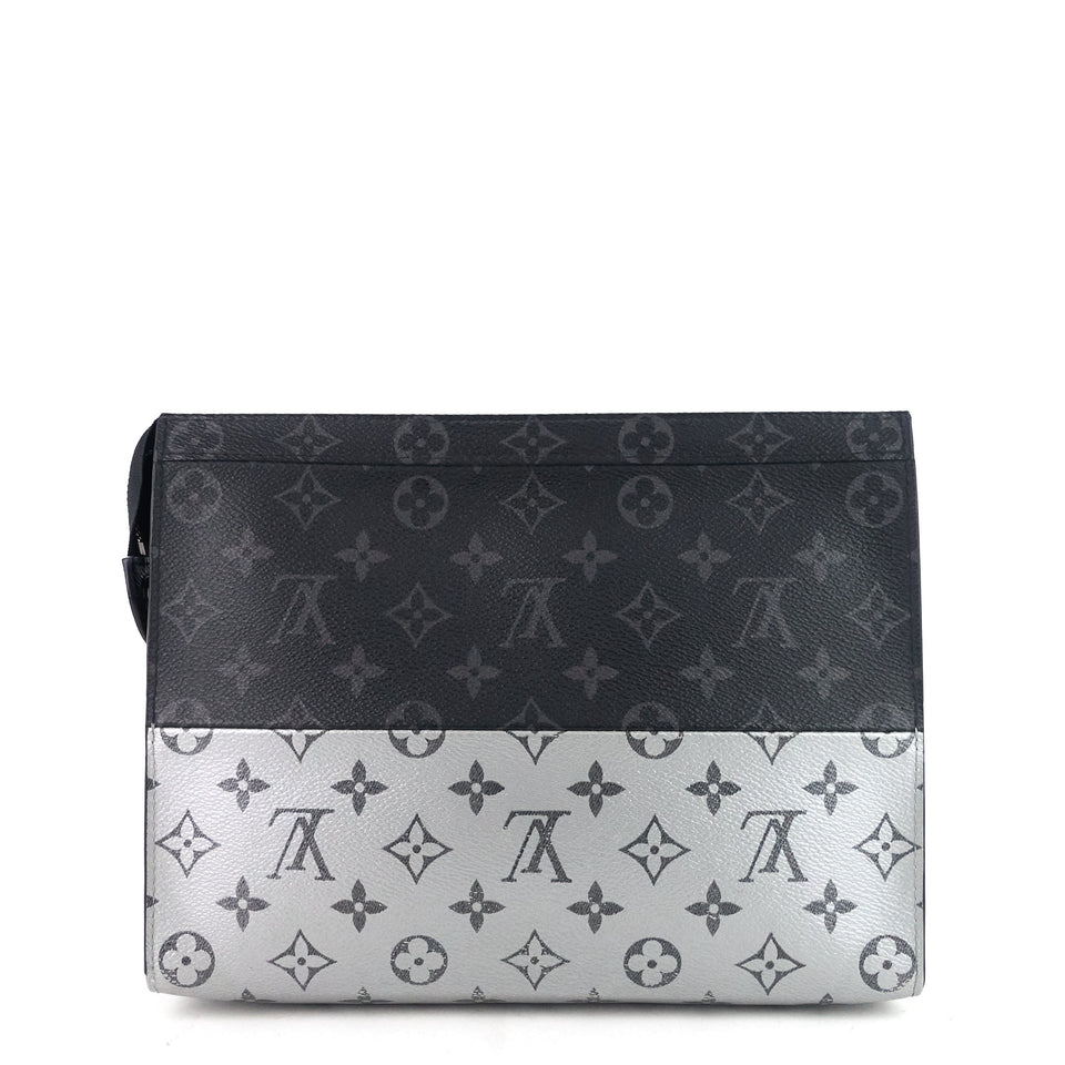 Louis Vuitton Voyage MM Monogram Eclipse Split Pochette Clutch