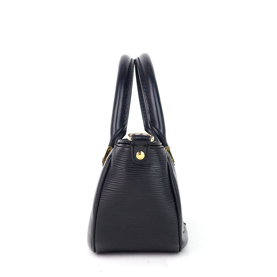 Louis Vuitton Dhanura Black Epi Leather Handbag