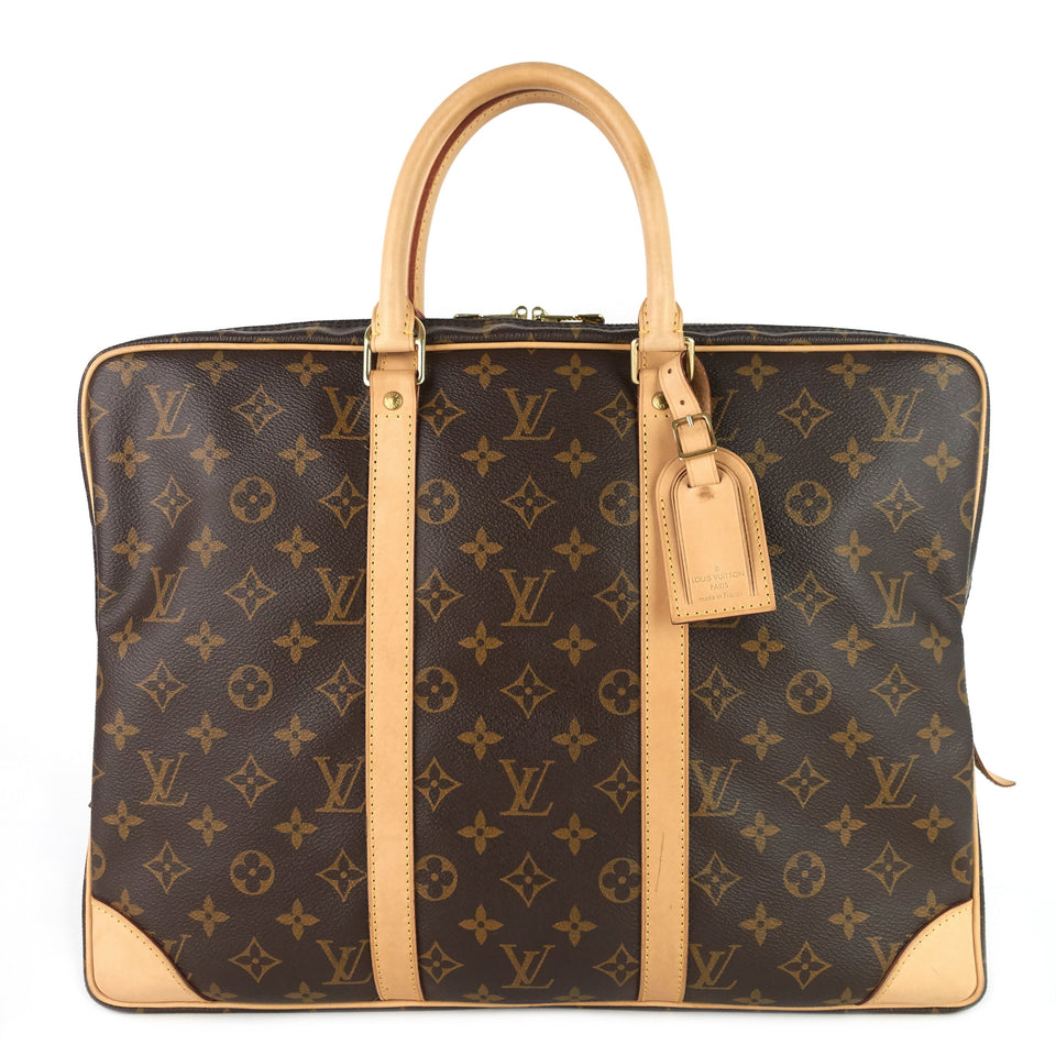 Louis Vuitton Porte-Documents Voyage Monogram Canvas Briefcase Bag