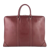 Louis Vuitton Porte-Documents Voyage Burgundy Epi Leather Briefcase Bag