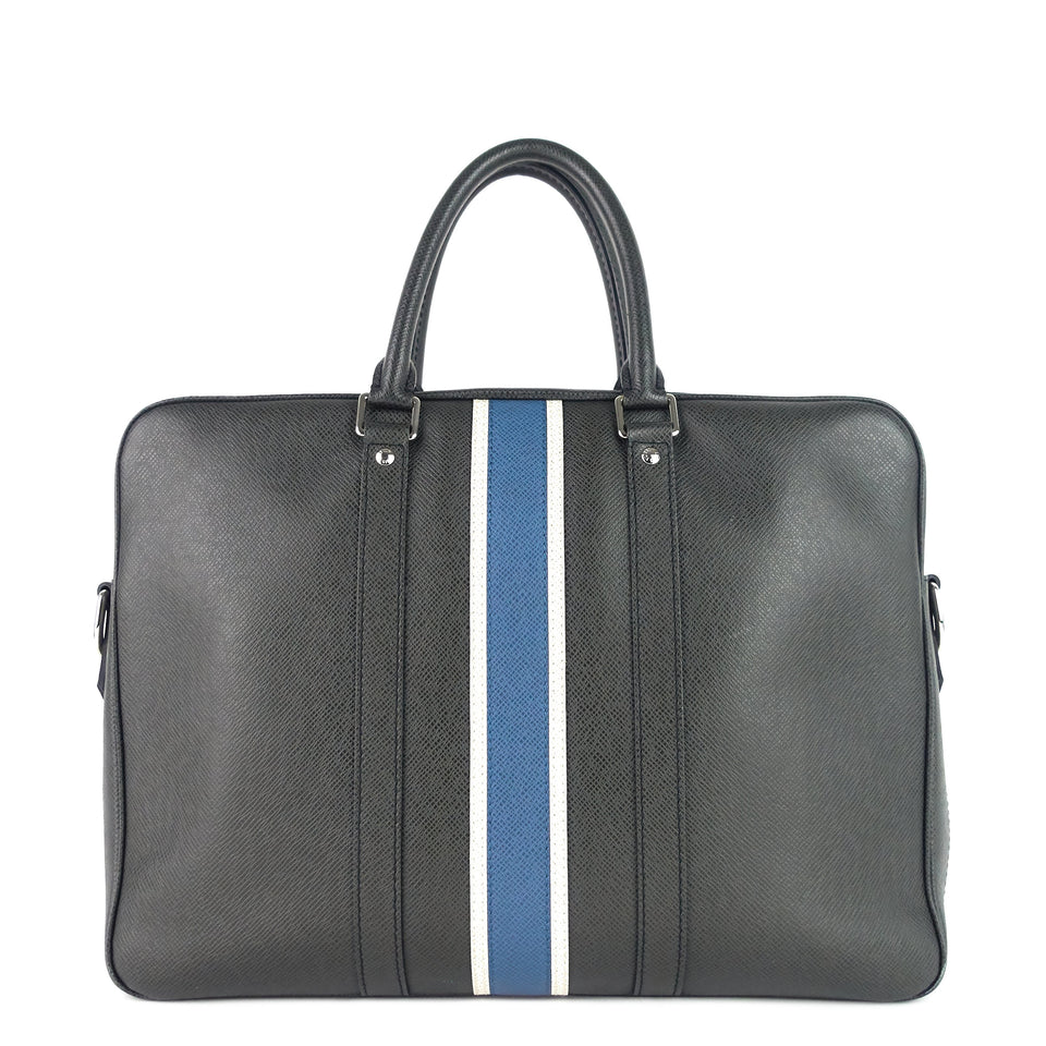 Louis Vuitton Porte-Document Voyage Ardoise Leather Briefcase Bag