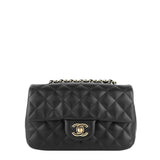 Chanel Classic Mini Lambskin Leather Single Flap Bag