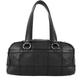 Chanel Choco Bar Quilted Caviar Shoulder Bag