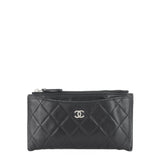 Chanel Classic Zip Lambskin Leather Pouch