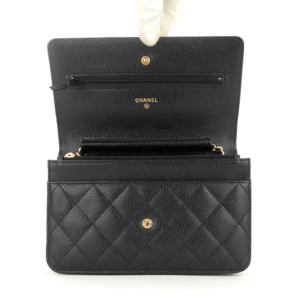 Chanel Wallet on Chain Caviar Leather Bag