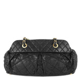 Chanel Chic Quilted Iridescent Calfskin Leather Bowling Bag