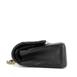 Chanel Double Flap Quilted Caviar Leather Bag