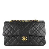 Chanel Double Flap Quilted Lambskin Leather Bag