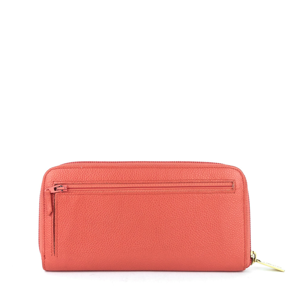 Chanel CC Timeless Caviar Zip Around Wallet