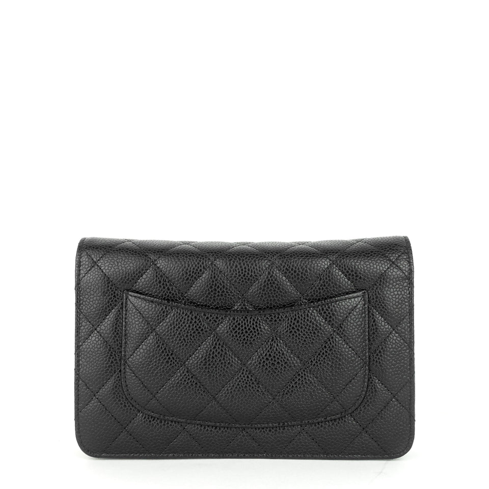 Chanel Wallet on Chain Caviar Leather Bag