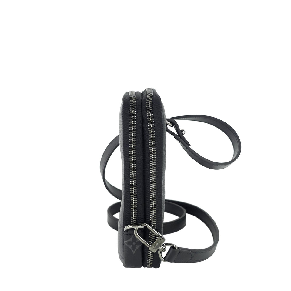 Louis Vuitton Double Phone Eclipse Reverse Canvas Pouch Clutch