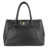 Chanel Executive Cerf XL Caviar Leather Tote Bag