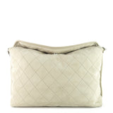 Chanel French Riviera Quilted Suede Hobo Bag