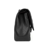 Chanel Double Flap Quilted Caviar Leather Bag