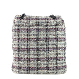 Chanel Floral Appliqué Tweed Messenger Bag
