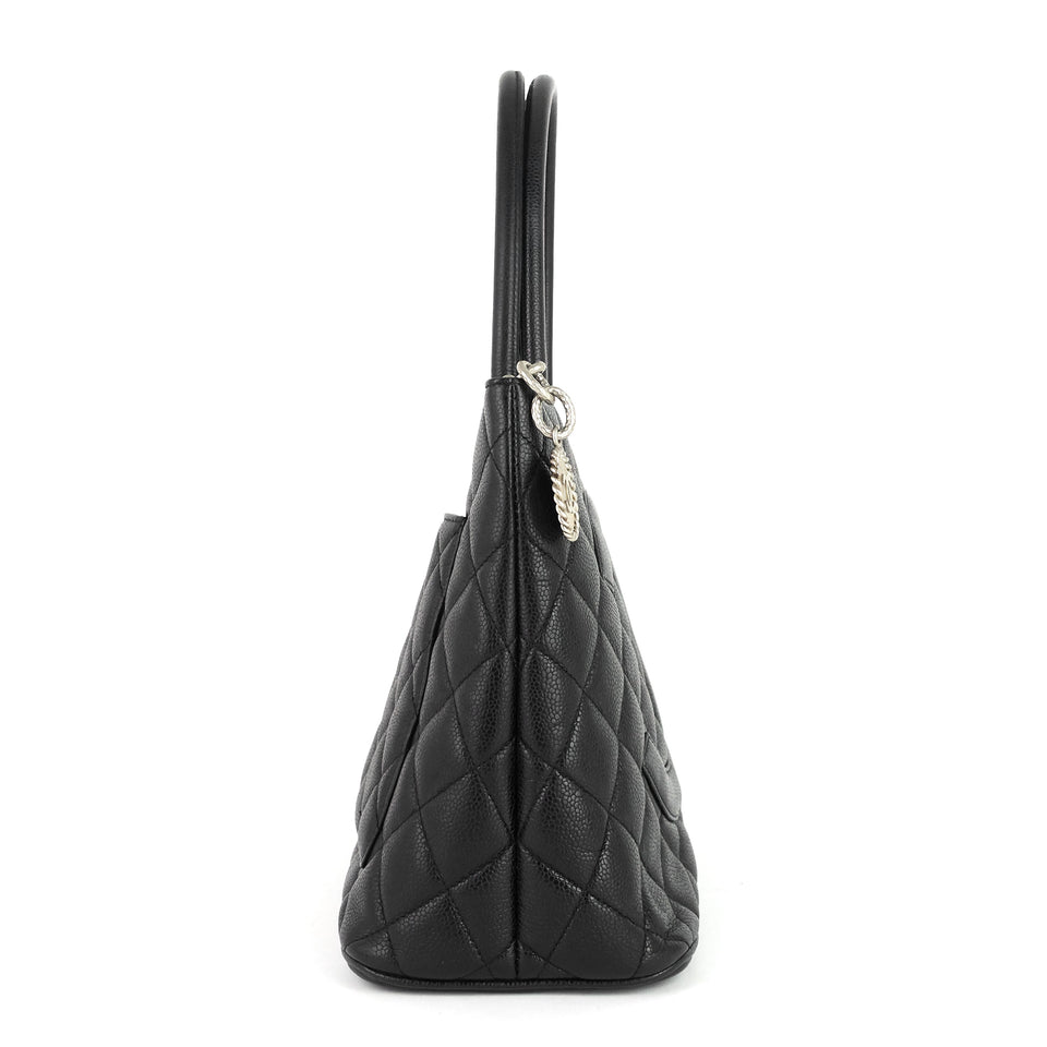 Chanel Medallion Caviar Tote Bag