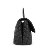 Chanel CC Coco Small Caviar and Lizard-Embossed Calfskin Top Handle Bag