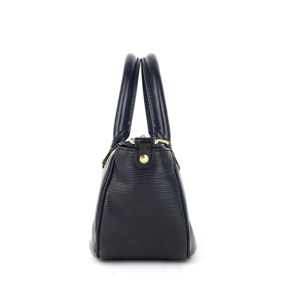 Louis Vuitton Dhanura Black Epi Leather Handbag