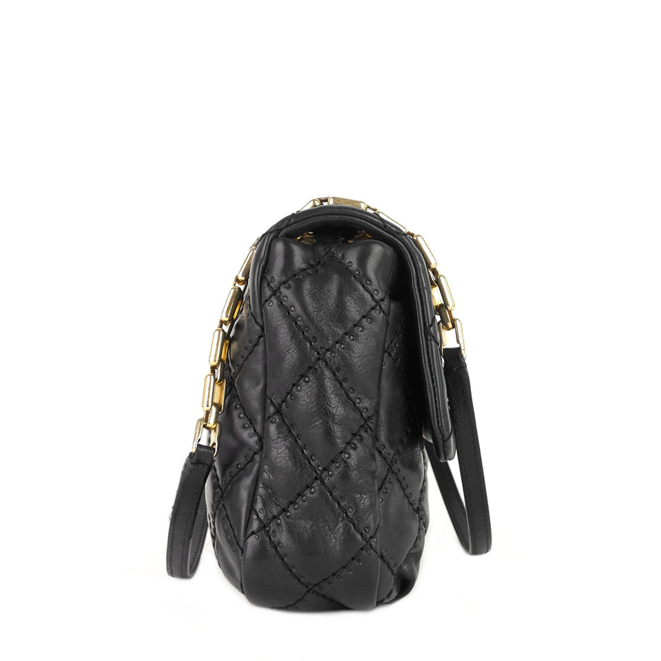 Chanel Retro Chain Medium Calfskin Leather Flap Bag