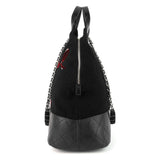 Chanel Paris-Hamburg Embroidered Wool and Calfskin Large Shopping Bag