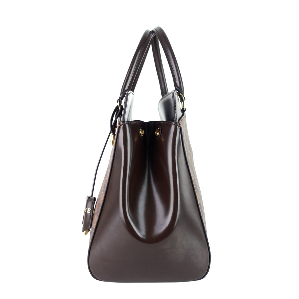 Louis Vuitton Rivoli MM Damier Ebene Canvas Tote Bag