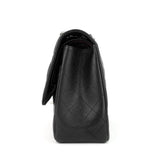 Chanel Double Flap Quilted Caviar Leather Bag