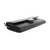 Chanel Chic Pearls Flap Goatskin Leather Clutch with Chain Bag
