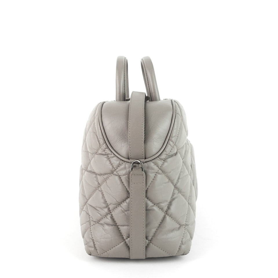 Chanel Aged Calfskin Small Bowling Bag