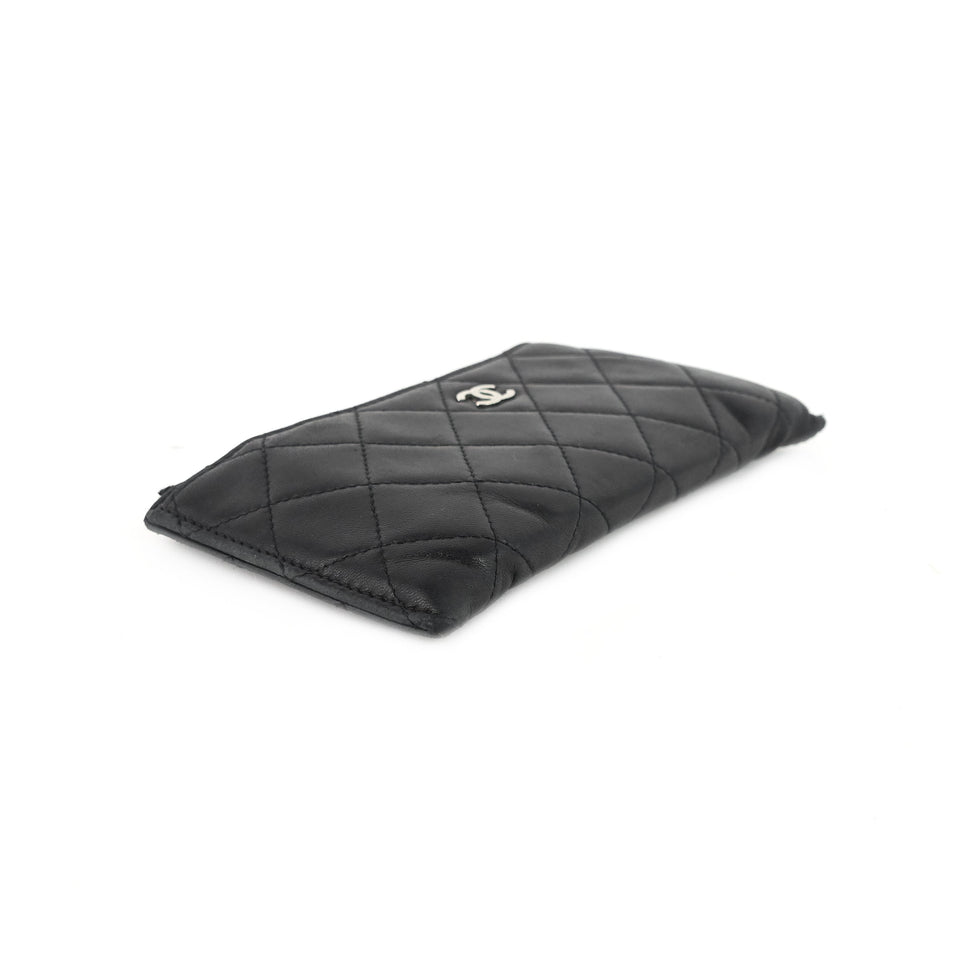 Chanel Classic Zip Lambskin Leather Pouch
