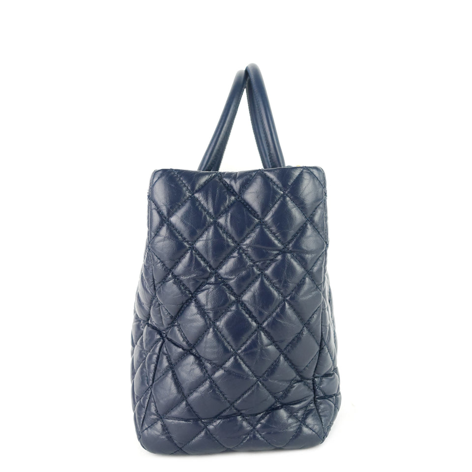 Chanel Coco Handle Medium Lambskin Leather Shopping Tote Bag