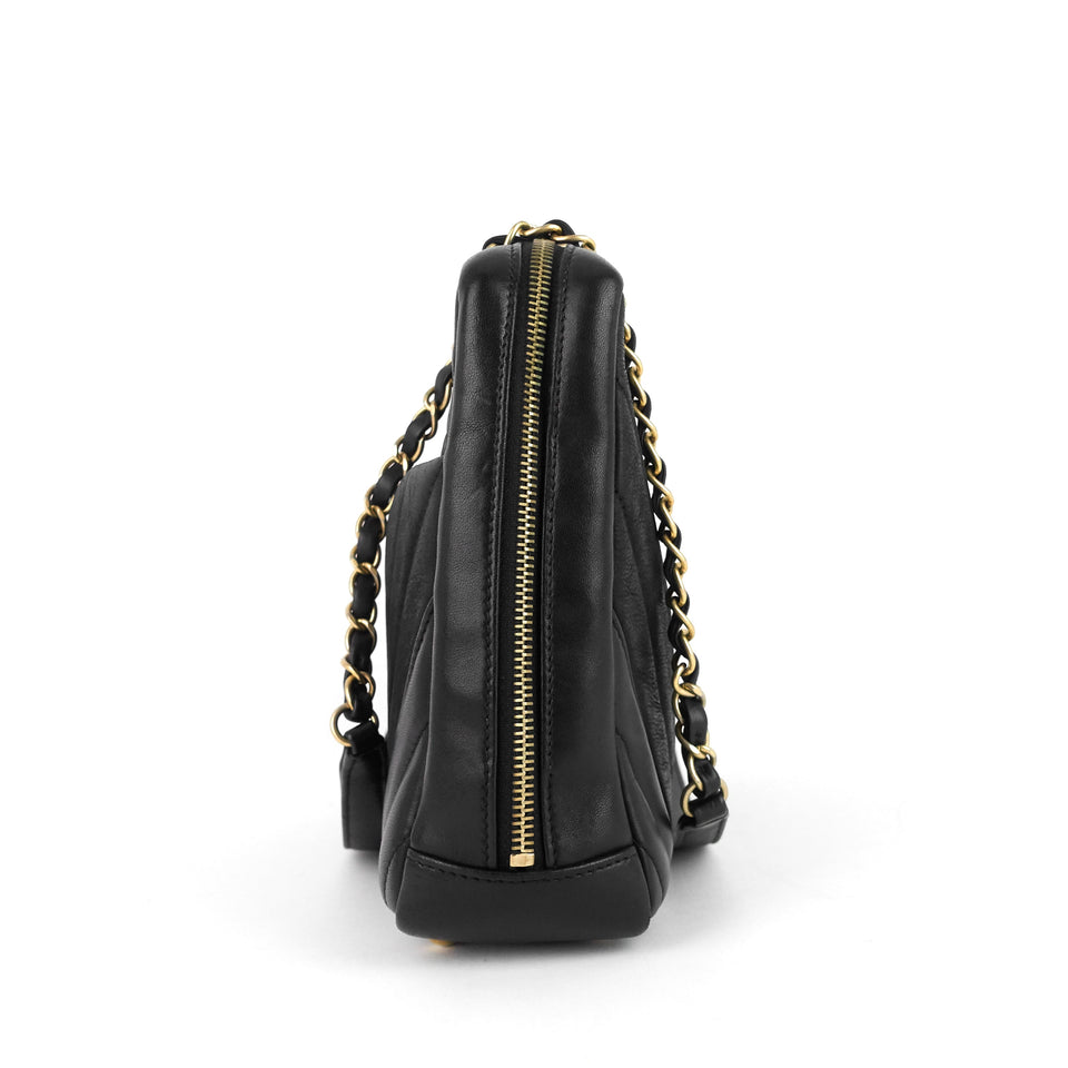 Chanel Chevron Quilted Lambskin Camera Bag