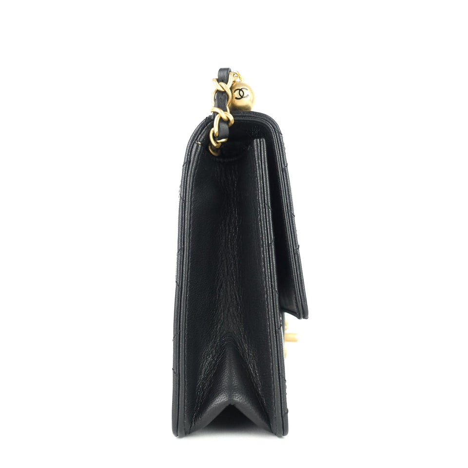 Chanel Chic Pearls Mini Lambskin Leather Bag